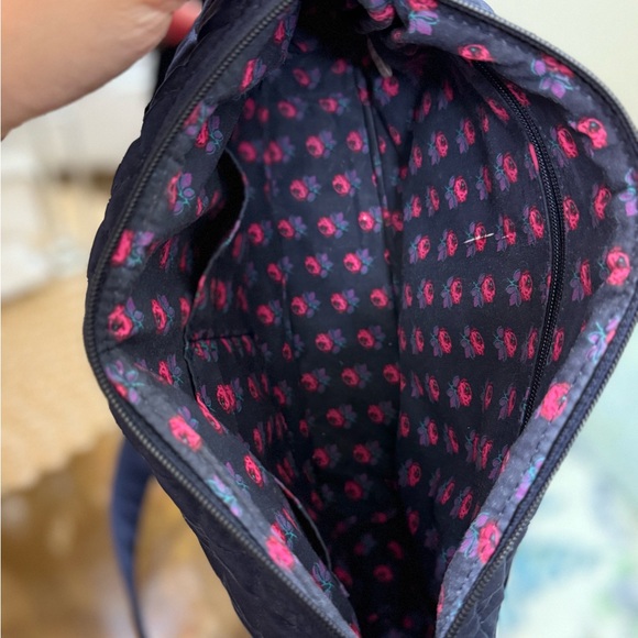 Vera Bradley Quilted Navy Blue Crossbody Bag - Picture 6 of 8
